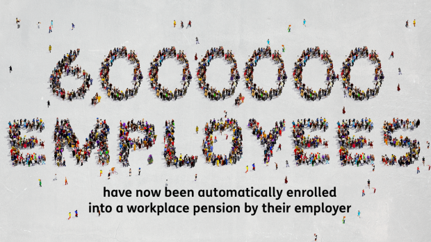 6 million employees have now been automatically enrolled into a workplace pension by their employer